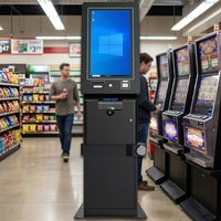 Promotion : Kiosque de rédemption tactile incurvé en acier pour distributeur automatique, sur pied, pour centre commercial, avec garantie d'un an, en anglais