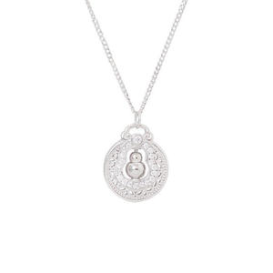 Collier attrape-rêves en argent pur S925, style exotique, nouveau pendentif de mode féminine haut de gamme avec un joli pompon en filet - Product Image 5