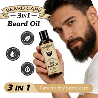 Huile pour barbe et cheveux pour hommes, soin nourrissant, hydratant et brillant, 3 en 1, 200 ml, pureté, soin en profondeur