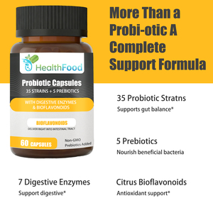Capsules de probiotiques directes d'usine avec mélange de probiotiques exclusif, soutien du microbiome sain, capsules de soutien antioxydant - Product Image 5