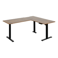 Grande table en forme de L cadre de bureau réglable en hauteur bureau élévateur et assis-debout bureau pour bureau à domicile et poste de travail
