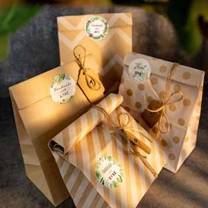 ถุงกระดาษบรรจุภัณฑ์อาหารเกรดพรีเมียม ผลิตจากโรงงาน สำหรับใส่สินค้า แฮมเบอร์เกอร์ และอาหารว่าง  ถุงกระดาษรีไซเคิลได้ - Product Image 4