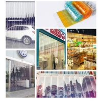 Rideau de porte en PVC transparent, rideau à bandes en PVC ultra-clair, rideau en PVC flexible
