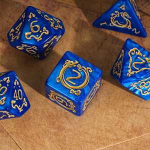 Anpassbares Logo Langlebige Plastik- & Acryl-RPG-Würfel - 7-teiliges 20mm Polyeder-Set für Tabletop-Spiele & <span class=keywords><strong>DND</strong></span>-Kampagnen - Product Image 5