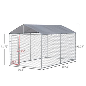 Large Metal Iron Wire <strong>Dog</strong> <strong>Kennels</strong> with Chain Link Fence - Product Image 1