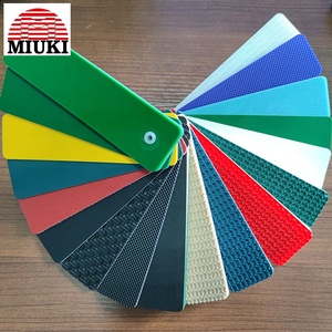 MIYUKI produsen sabuk pembawa PVC hijau harga sabuk konveyor datar PVC halus dengan profil cleat - Product Image 6
