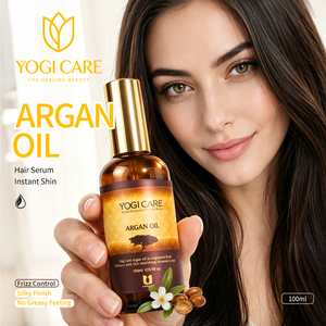 Échantillon Gratuit – Sérum Capillaire Lissant à l'Huile d'Argan Hydratant, Anti-Frisottis et Réparateur, Logo Personnalisable - Product Image 1