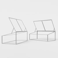 Mini serre de jardin en polycarbonate avec cadre en aluminium écologique Assemblage facile pour une utilisation intérieure/extérieure Pots de fleurs Jardinières