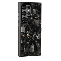Coque élastique en métal pour Samsung Galaxy S25 S24 S23 Ultra S25 Protecteur d'objectif PC givré Couverture arrière