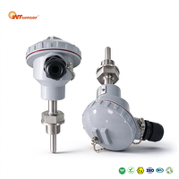 Transduser Suhu Berpelindung Nanjing Wotian 4-20mA 0.5%FS -50~250C IP65 SS304 Khusus untuk Boiler Minyak Gas Air Kimia