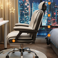 2024 Chaise de jeu en cuir Pu à dossier haut inclinable Chaise d'ordinateur inclinable à dossier haut