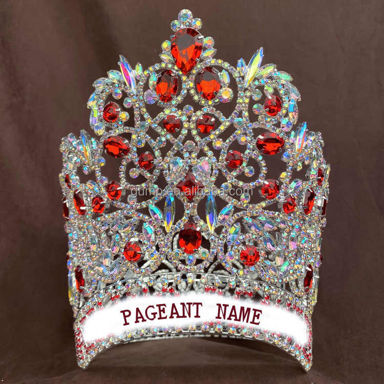 Большие короны из горного хрусталя полностью круглые кристаллы красота Большая королева тиары