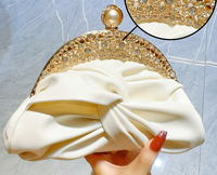 Sac de Soirée Fourre-Tout pour Femme Très Vendu avec Chaîne, Sac à Main de Luxe Haut de Gamme pour Femme, Pochette de Dîner en Strass Tendance, Sac à Main Élégant pour Dames