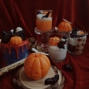 Bougies parfumées d'Halloween Citrouille Fantôme Chauve-Souris Crâne Design Décoration de Fête Créative Cadeau Souvenir - Product Image 1