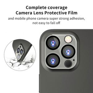3D Yellow Base Silk Screen Printed Tempered Glass <b>Lens</b> <b>Protector</b>, Hard Rear Camera Cover for iPhone 14 Pro / iPhone 15 - Product Image 3