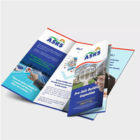 Logo personnalisé impression de petits flyers de haute qualité imprimante couleur reliure manuelle brillante A3 A4 A5 service d'impression couleur