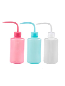 <span class=keywords><strong>Bouteille</strong></span> de lavage en plastique à col étroit de 100 ml, 150 ml, 200 ml, 250 ml, rose, blanche, bleue, pour le nettoyage des sourcils, les soins de la peau, les extensions de cils - Product Image 1
