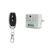 Champions AG-C130 85V-240V Juego de Interruptores Inalámbricos con Control Remoto 433MHz Receptor de Relé Control de Código de Aprendizaje DIY para Luces LED Inteligentes