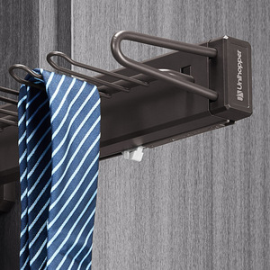 Organizador de ropa, estante de almacenamiento tipo gancho colgante para bufandas y cinturones, accesorio para guardarropa que ahorra espacio - Product Image 2