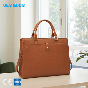 3329 G- PU Leather Large Tote Bag for <strong>Women</strong> with <strong>Laptop</strong> Compartment Work Shoulder <strong>Handbag</strong> Custom Logo Available - Product Image 1