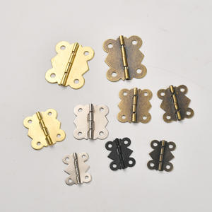 Bisagra de mariposa de latón antiguo de 180 grados, herraje decorativo para joyería, regalos, cajas de madera, muebles y gabinetes - Product Image 3