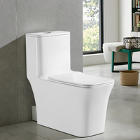 Doublement affleurant en céramique raccord de chasse d'eau monobloc lavage sans rebord wc ensembles de toilette salle de bain