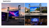Pantalla LED UHLED 500x500/500x1000 P2.9 P3.91 para Interiores, Panel de Video LED para Exteriores, Pantalla LED de Alquiler para Fondo de Escenario