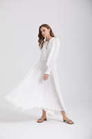 Robe longue décontractée pour femmes, robe maxi d'été blanche unie, design ample et écologique