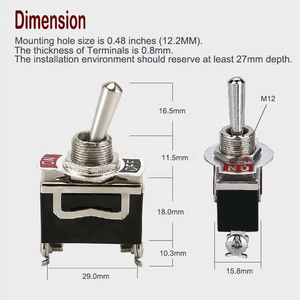 مفتاح تبديل Wintai-Tech 2 دبوس 12-24 فولت مفتاح تبديل داخل وخارج - Product Image 5