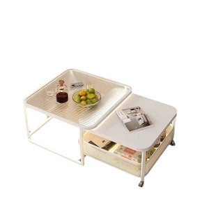 Mesa Auxiliar para Sofá, Mesa <span class=keywords><strong>de</strong></span> <span class=keywords><strong>Centro</strong></span> <span class=keywords><strong>de</strong></span> Vidrio <span class=keywords><strong>de</strong></span> Lujo para Sala <span class=keywords><strong>de</strong></span> Estar - Product Image 6