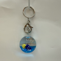 Llaveros de Plástico Líquido Personalizados, Regalo Promocional y Souvenirs, Colgante Decorativo Colorido con Lindos Flotadores 3D