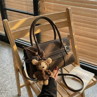 Sac à bandoulière/à porter croisé haut de gamme rétro pour femme, nouvelle collection printemps-hiver 2026, style coréen, avec fermeture éclair unique, tendance et polyvalent