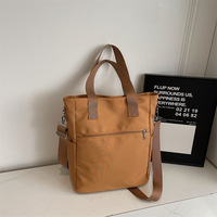 Sac à main SAIDING de style japonais en toile de polyester léger, à bandoulière unique, multi-poches, grande capacité, avec fermeture éclair
