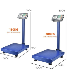 เครื่องชั่งดิจิตอลแบบตั้งพื้น จอ LCD รับน้ำหนักได้ 150 กก. 300 กก. สำหรับการค้าขาย - Product Image 2