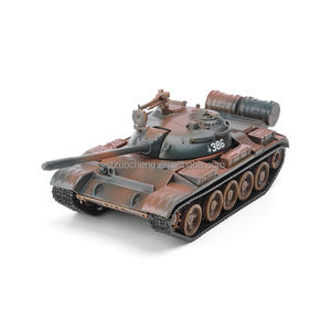 Réservoir de T-55 soviétique en métal à l'échelle 1:43 modèle moulé sous pression jouet <span class=keywords><strong>Camouflage</strong></span> véhicule <span class=keywords><strong>militaire</strong></span> réservoirs modèle russe - Product Image 1
