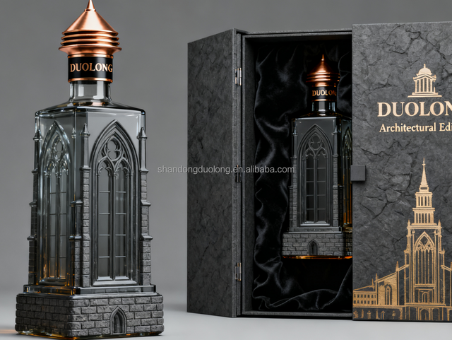 Wholesale Transparent Glass Bottle with Gold Screw Cap Hot Sale 100ml Square Beverage & Wine Packaging