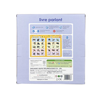 Livre sonore interactif français le plus vendu, jouet éducatif pour l'apprentissage précoce, livre électronique bilingue, lecture tactile et audio pour enfants