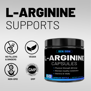 OEM L-Arginin + L-Sitrülin Kapsülleri Besin Takviyeleri Enerji ve Kas Desteği - Product Image 3