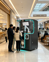 Machine à café automatique à bras robotisé, modèle 2026, la plus vendue, entièrement intelligente et en libre-service pour usage commercial