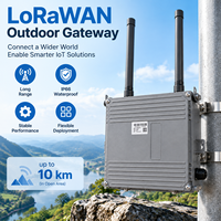 Passerelle LoRaWAN extérieure 8 canaux, passerelle IoT industrielle avec liaison de fond 4G 5G, étanche IP66