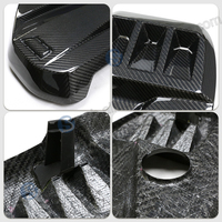 Kit de garniture de compartiment moteur en fibre de carbone sèche forgée en nid d'abeille 3K personnalisé pour BMW G87 M2 S58