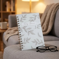 Carnet de notes de luxe A5 à couverture rigide avec reliure spirale, journal, agenda et planificateur, 100 feuilles, pour la planification hebdomadaire et mensuelle des objectifs et des manifestations