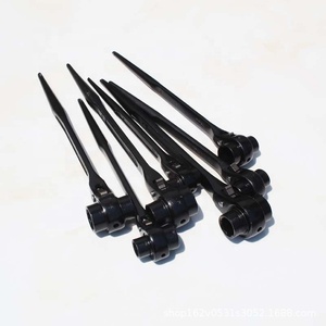 Black Spud Ratchet 19 22mm Double Size Reversible Socket Scaffolding Ratchet Wrench <strong>Podger</strong> Ratchet <strong>Spanner</strong> for Germany Spain - Product Image 3