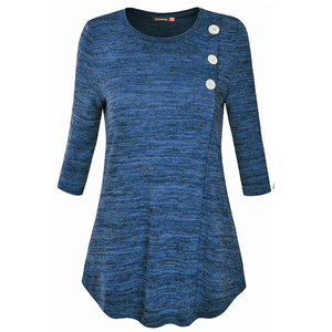 Nueva moda de <span class=keywords><strong>Amazon</strong></span> mujeres el alunizaje de la Oficina de manga dama blusa para negocios - Product Image 1