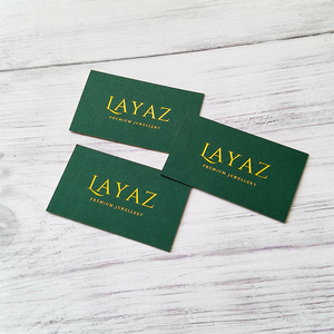 Thẻ kinh doanh tùy chỉnh chất lượng cao logo với hai dập nóng vàng với cán mờ cho một thẻ cảm giác sang trọng - Product Image 6