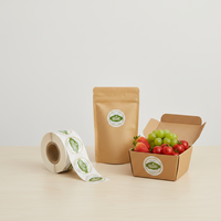 Aangepaste fruit- en groente-etiketten voor verse sapdozen, milieuvriendelijk, waterbestendig, zelfklevend sticker voor fruit