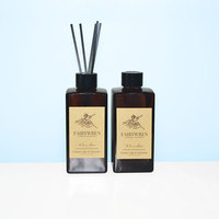 Vente flash 50ml 80ml 100ml 120ml 150ml 200ml Décoration d'intérieur durable Diffuseur de parfum en verre carré de luxe pour la maison