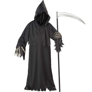 Costume d'Halloween d'horreur, fantôme effrayant, costume de cosplay de la Mort, grim Reaper, pour enfant et adulte, ZBHC-011 - Product Image 1
