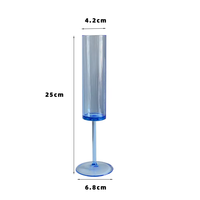 Flûtes à champagne en plastique PS transparent, verres à vin à tige haute et fine, gobelets à brandy et cocktails de 5 oz – Vente en gros usine
