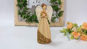 Peinture à la main en résine personnalisée, figurines décoratives de prière pour dame, fille, amour, cadeaux uniques, figurine d'ange, cadeaux pour <span class=keywords><strong>maman</strong></span> - Product Image 5